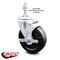 Service Caster 5 Inch Hard Rubber Wheel Swivel 10mm Threaded Stem Caster with Brake SCC SCC-TS20S514-HRS-TLB-M1015 - alternate 3